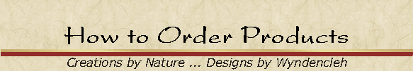 How to Order Products